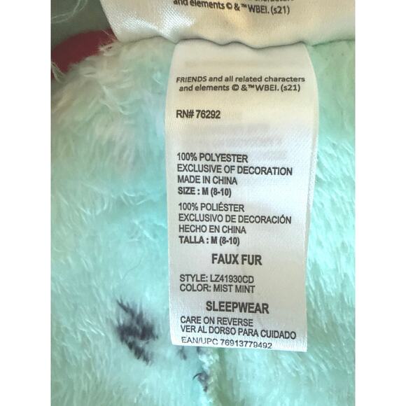 Friends Pajamas Womens Size Medium (8-10) One Piece Christmas Winter PJ’s - Picture 9 of 10